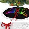 Custom Christmas Tree Skirt 30inches Add Your Photo Text Customized Decoracion Funny Halloween Tree Skirt Seasonal Tree Mat for Halloween Xmas Holiday Party Supplies Decorations Ornaments Style02 view 4