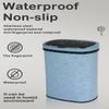 13 Gallon Kitchen Trash Can with Lid,Bathroom Motion Sensor Automatic Trash Can Touchless,Office Stainless Steel Trash Bin,50 Liter Oval Metal Garbage Can (Blue) view 2