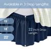 FreshCulture King Bed Skirt, Dust Ruffle for King Size Bed, Easy Fit with 22-Inch Tailored Drop, Elastic Wrap Around Bed Skirt King Size, Hotel Quality Bed Skirts for Adjustable Bed (Navy Blue) view 3