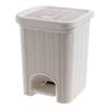 YOUQUEEN Trash Can Creative Pedal Trash Can Garbage Sorting Bin Living Room Trash Basket Can Be Applied to Bathroom and Kitchen Kitchen Garbage Cans(A) view 1