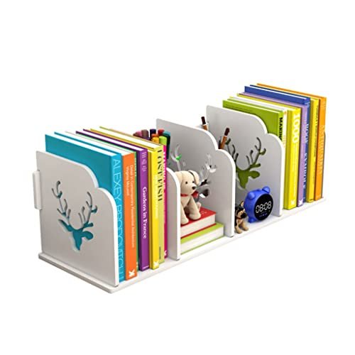 Bookcase for Study Room Small Desktop Bookshelf Simple Bookcase Storage Box Multifunctional Bookshelf Storage Rack for Dorm, Home, Office Bookshelf with Storage
