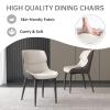 Guyii 39" Round Dining Table for 2 Black Modern Dining Room Table Set Circular Kichen Table with 2 Chairs for Dining Room Breakfast Nook view 4