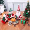Tanganan Christmas Plush Toys Decorations, 3 Pack Christmas Santa Claus Snowman Moose Plush Stuffed Animals Doll Toys Set for Kids Boys Girls Xmas Decorations Home Office view 2