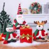 Tanganan Christmas Plush Toys Decorations, 3 Pack Christmas Santa Claus Snowman Moose Plush Stuffed Animals Doll Toys Set for Kids Boys Girls Xmas Decorations Home Office view 4