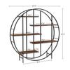 Storage Shelf, 5-Tie Metal Round Plant Stand bookcase storage rack, Indoor Living Room Terrace Garden Balcony Display Stand 67'' W x 11.8'' D x 67'' H for Indoor, Living Room, Terrace, Garden, Balcony view 3