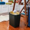 Gooddyiyukey Bathroom Trash Can,2.5 Gallons Black Plastic Touchless Trash Can,Narrow Spaces Trash Bin Garbage Bin Waste Basket,Fits Under Desk Office,Bedroom,Kitchen,Outdoor,Living Room,Dorm,Bathroom view 2