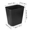 Gooddyiyukey Bathroom Trash Can,2.5 Gallons Black Plastic Touchless Trash Can,Narrow Spaces Trash Bin Garbage Bin Waste Basket,Fits Under Desk Office,Bedroom,Kitchen,Outdoor,Living Room,Dorm,Bathroom view 3