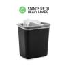 Gooddyiyukey Bathroom Trash Can,2.5 Gallons Black Plastic Touchless Trash Can,Narrow Spaces Trash Bin Garbage Bin Waste Basket,Fits Under Desk Office,Bedroom,Kitchen,Outdoor,Living Room,Dorm,Bathroom view 4