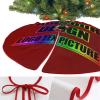 Custom Holiday Tree Skirt 30 Inch Home Decoration Happy New Year Holiday Indoor Outdoor Ornaments Halloween Xmas Decor Style19 view 4