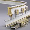 Bendable Curtain Track Ceiling/Wall Mount Flexible Heavy Duty Curtain Rails Room Divider Curtain Track for Curtain Rail Bunk Bed Bay Window Flexible Straight(White,2.1m(6.9ft)) view 1