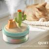 TECHPLUS Mini Humidifier Bedroom Quiet Air Humidifier with Landscape Decoration for Nursery Office Small Room and Plant - Night Lights, Auto Shut-off, Two Spray Modes (Pink cherry tree) view 3