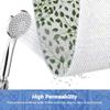 JOJUJK Multiple Shapes of Snowflakes Shower Mat Non Slip Without Suction Cups,80x120cm/31.5x47.24in, PVC Loofah Bath Mat for Textured Tub Surface, Bathroom, Bathroom, Quick Drying (Black) view 3