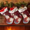 Christmas Stockings Christmas Snowman with Plaid Scarf,Large Xmas Stocking Christmas Hanging Stockings,Winter Snow on Buffalo Check Christmas Tree Stocking for Fireplace Party Holiday Decor view 2