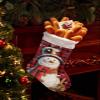 Christmas Stockings Christmas Snowman with Plaid Scarf,Large Xmas Stocking Christmas Hanging Stockings,Winter Snow on Buffalo Check Christmas Tree Stocking for Fireplace Party Holiday Decor view 4