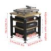 Speaker Mount,media Stand,Modern with Wheels Audio-Video Media Stand,Movable Audio Rack Tower Player Stand,Stereo Cabinet Video Media Stand Audio Rack,Record Player/receiver/electronics Equipment(Blac view 2