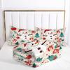 VTKON Beige Christmas Comforter Set for Kids King Microfiber Snowman Bedding Set Home Decoration for New Year and Christmas Snowman Quilt Blanket Cover view 3