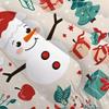 VTKON Beige Christmas Comforter Set for Kids King Microfiber Snowman Bedding Set Home Decoration for New Year and Christmas Snowman Quilt Blanket Cover view 4