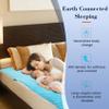 54*60 Inch Grounding Blanket for Pain Relief, Improved Sleep, Flannel Grounding Rugs, Bedding That Connects to The Earth. Summer and Autumn, Conductive Silver Fibre. Includes 15ft Grounding Wire. view 2