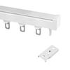 Ceiling Track System Ceiling Curtain Track Set Heavy-Duty Curtains Rails in Aluminum Room Divider Metal Curtain Rails for Privacy Living Room Bedroom for Curtains(White,2m(6.6ft)) view 1