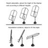 Zfmnoyev 1Pcs Desktop Shirt Display Rack, Metal Adjustable Height T Shirt Display Rack, Window Display Shirt Rack, for Retail Suit Shop view 4