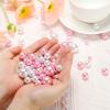 PATIKIL 150 Pieces Floating Beads, 8/14/20mm Vase Fillers Beads Vase Centerpieces Floating Pearl Bead No Hole and 8000Pcs Clear Water Gel Bead for Vase Decoration, Cyan/White view 3