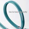 Flexible Bendable Ceiling Curtain Track Curtain Rail Wall/Ceiling Curved Curtain Track System for Curtain Rail Bunk Bed Bay Window Room Divider Flexible Straight(Blue,1m(3.3ft)) view 2