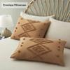 100% Cotton Ultra Luxury Tufted Duvet Cover Set, Elegant Tufted Duvet Cover Set with Stylish Textured Design, Bedding Sets (Rust/Box Design, Twin 68" x 90") view 4