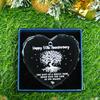 50th for Couple 3" Crystal Glass Ornament, 50 Year Gifts for A 50Th Wedding Anniversary, Christmas Mr Mrs Married Husband Wife Xmas Marriage Decorations Ornament view 4