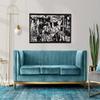 DecoSoul Picasso's Guernica Large Metal Wall Art, Black Metal Guernica Wall Art, Picasso Wall Decor, Guernica Painting Art, Living Room Wall Art, Famaus Art, Unique Home Decor (47x23 inch / 117x58 cm) view 2