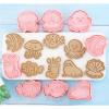 8 Pieces Sea Animal Theme Shaped Biscuit Cookie 3D Pressing Fondant Moulds Baking Cookie Moulds For Baking view 2