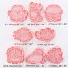 8 Pieces Sea Animal Theme Shaped Biscuit Cookie 3D Pressing Fondant Moulds Baking Cookie Moulds For Baking view 3