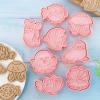 8 Pieces Sea Animal Theme Shaped Biscuit Cookie 3D Pressing Fondant Moulds Baking Cookie Moulds For Baking view 4