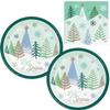 Winter Wonderland Party Supplies | Bundle Includes Paper Dessert Plates & Beverage Napkins for 16 People view 1
