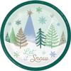 Winter Wonderland Party Supplies | Bundle Includes Paper Dessert Plates & Beverage Napkins for 16 People view 2