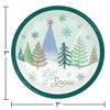 Winter Wonderland Party Supplies | Bundle Includes Paper Dessert Plates & Beverage Napkins for 16 People view 4