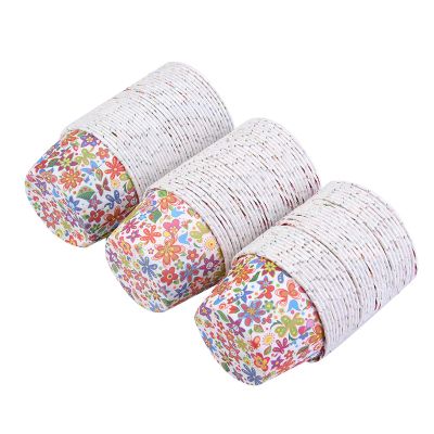 Acouto 100PCS Cupcake Liners Round Cake Baking Cupsuffin Cases Home Party Wedding#1erhtemperature Baking Cups (rainbow pattern)