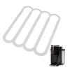 Acouto Wall Capsule Holder Compatible For Capsule Pods Vertically Horizontally Mounted Coffee Capsule Rack Storage White view 2