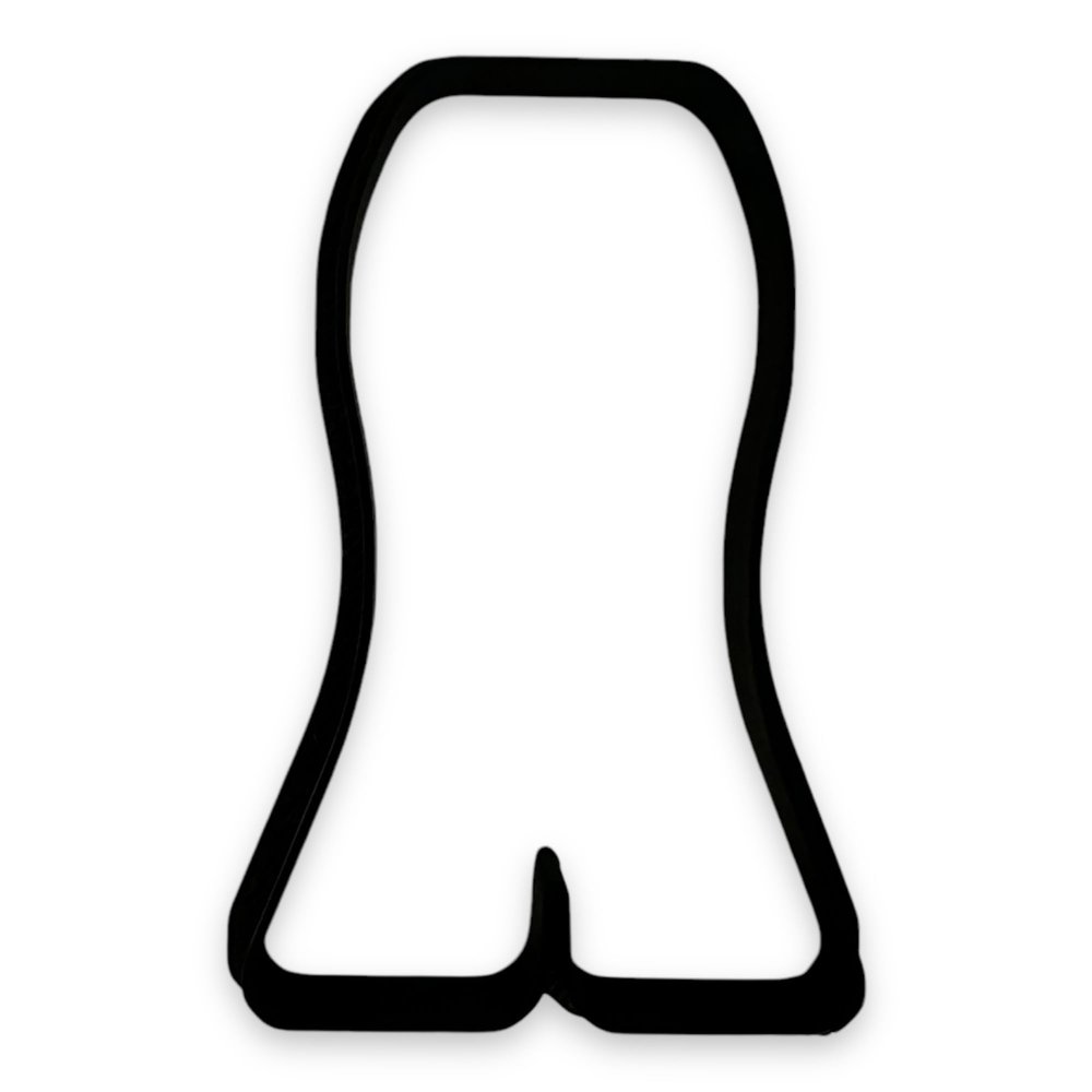 Bell-Bottom Pants Cookie Cutter with Easy to Push Design (4.5 inches)