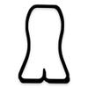 Bell-Bottom Pants Cookie Cutter with Easy to Push Design (4.5 inches) view 1