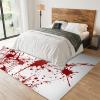 2x4 Runner Rug Bloody Terror Rugs for Entryway, Halloween Themed Blood Splatter Washable Kitchen Rugs Soft Non Slip Anti Fatigue for Sink Laundry Indoor Hallways view 3