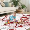 2x4 Runner Rug Bloody Terror Rugs for Entryway, Halloween Themed Blood Splatter Washable Kitchen Rugs Soft Non Slip Anti Fatigue for Sink Laundry Indoor Hallways view 4