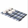 Hokiten Blue Black Plaid Dish Drying Mat for Kitchen Counter, Ultra Absorbent Coffee Mat/Dish Drainer, Farmhouse Blue Black Checkered Quick Drying & Rubber Backed Drying Mat Rack Pad, 16"W x 24"L view 1