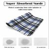 Hokiten Blue Black Plaid Dish Drying Mat for Kitchen Counter, Ultra Absorbent Coffee Mat/Dish Drainer, Farmhouse Blue Black Checkered Quick Drying & Rubber Backed Drying Mat Rack Pad, 16"W x 24"L view 2
