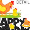 Chicken Cake Topper Chicken Birthday Party Decorations Black Farm Chicken Cake Picks Chick Themed Cake Decoration for Hen Theme Baby Shower Supplies view 4