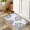1pc Grey Print Kitchen Rug Machine Washable Flannel Floor Mat Suitable for Hallway Door Kitchen(40x150cm) view 4
