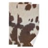 COVASA Brown Beige Cow Print Hand Towels for Bathroom Set of 2,Soft Absorbent Rustic Western Cowhide Farm Animal Kitchen Dish Towels,Decorative Guest Bathroom Towels for Face,Hair,Gym,Shower 14"x28" view 1