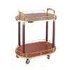 ZWSYQXIU Kitchen Storage Cart Rolling Cart Storage Trolley 2-Tier Trolley Bar Cart Kitchen Serving Cart Metal Frame Bar Serving Carts On Wheels Rolling Storage Cart Utility Cart view 1