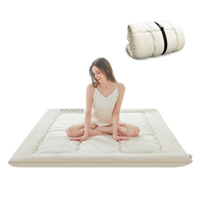 imflmats Japanese Floor Mattress Futon Mattress,3" Foldable Tatami Sleeping Pad for Adults & Kids,100% High Density Foam Comfortable Mattress Twin Size 39"x 80",Ideal for Comfort and Support,Beige