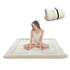 imflmats Japanese Floor Mattress Futon Mattress,3" Foldable Tatami Sleeping Pad for Adults & Kids,100% High Density Foam Comfortable Mattress Twin Size 39"x 80",Ideal for Comfort and Support,Beige view 1