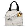 LFDSPYJE Insulated Lunch Bag Skateboard Sketch Cooler Bag for Women Men Reusable Leakproof Lunch Box Adult Large Tote Bag Meal Prep Containers for Office Work Picnic Beach view 3